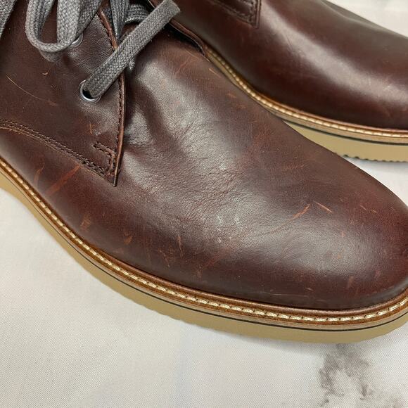 Dunham Clyde Chukka Boots Saddle Brown Leather Size 11.5 NWOB - Picture 2 of 10